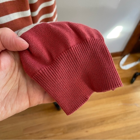 Commune De Paris 1871 Striped Sweater- White Shoulder Buttons- Size Medium - Picture 2 of 8